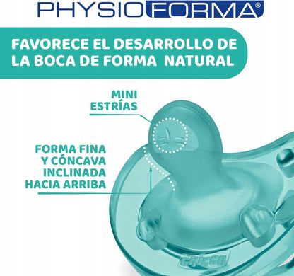 CHICCO PhysioForma SOFT cumi, 2 db, 6–16 hónap