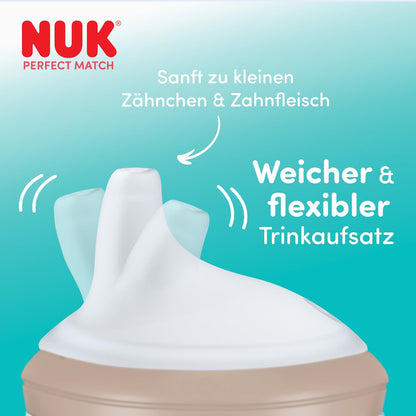 NUK Perfect Match csöpögésmentes pohár 150 ml 6 hó+ SÖTÉTBEN VILÁGÍT