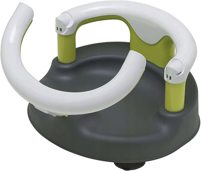ROTHO Babydesign krzesełko do kąpieli 13kg, biało-zielono-szare, wygodne siedzisko do wanny i prysznica