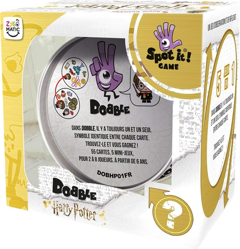 ZYGOMATIC Dobble 55 kaarten + metalen doos HARRY POTTER