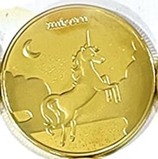BRADOC Fogtündér érme 4 cm UNIKORNIS