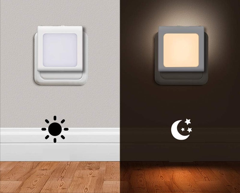 EMOTIONLITE lampka nocna LED do gniazdka 7x7 cm 2 sztuki