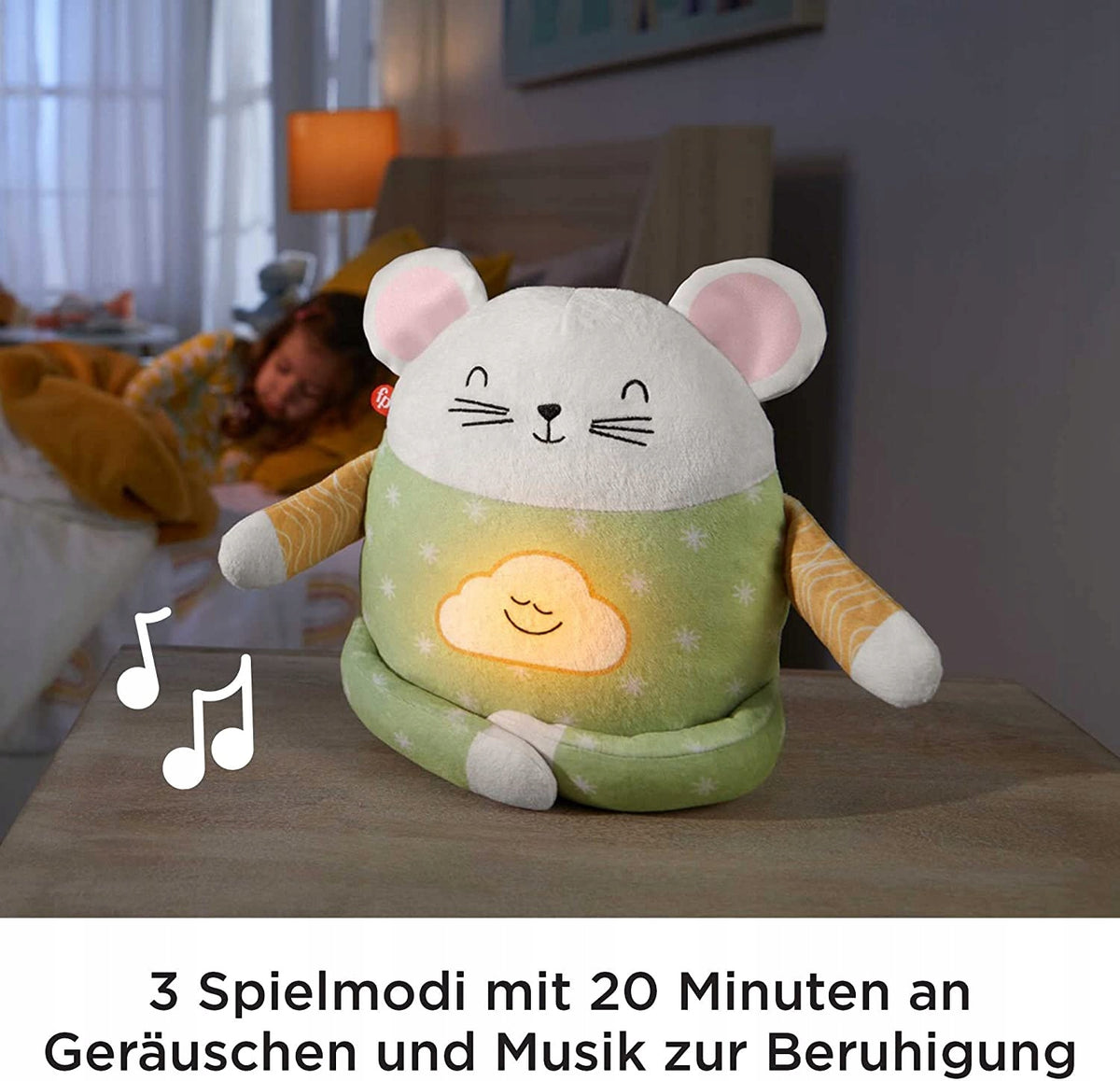 FISHER-PRICE meditatieratje, knuffel ter kalmering J.DE