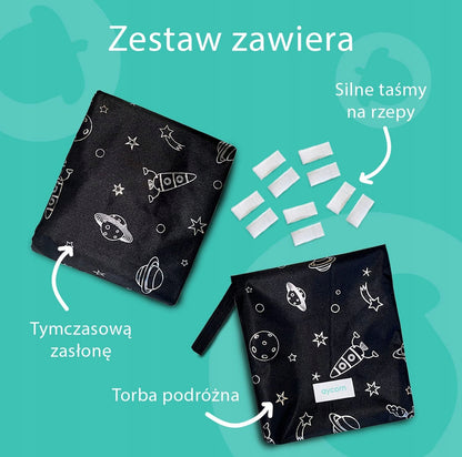 Zatemňovací roleta s přísavkami 130x200