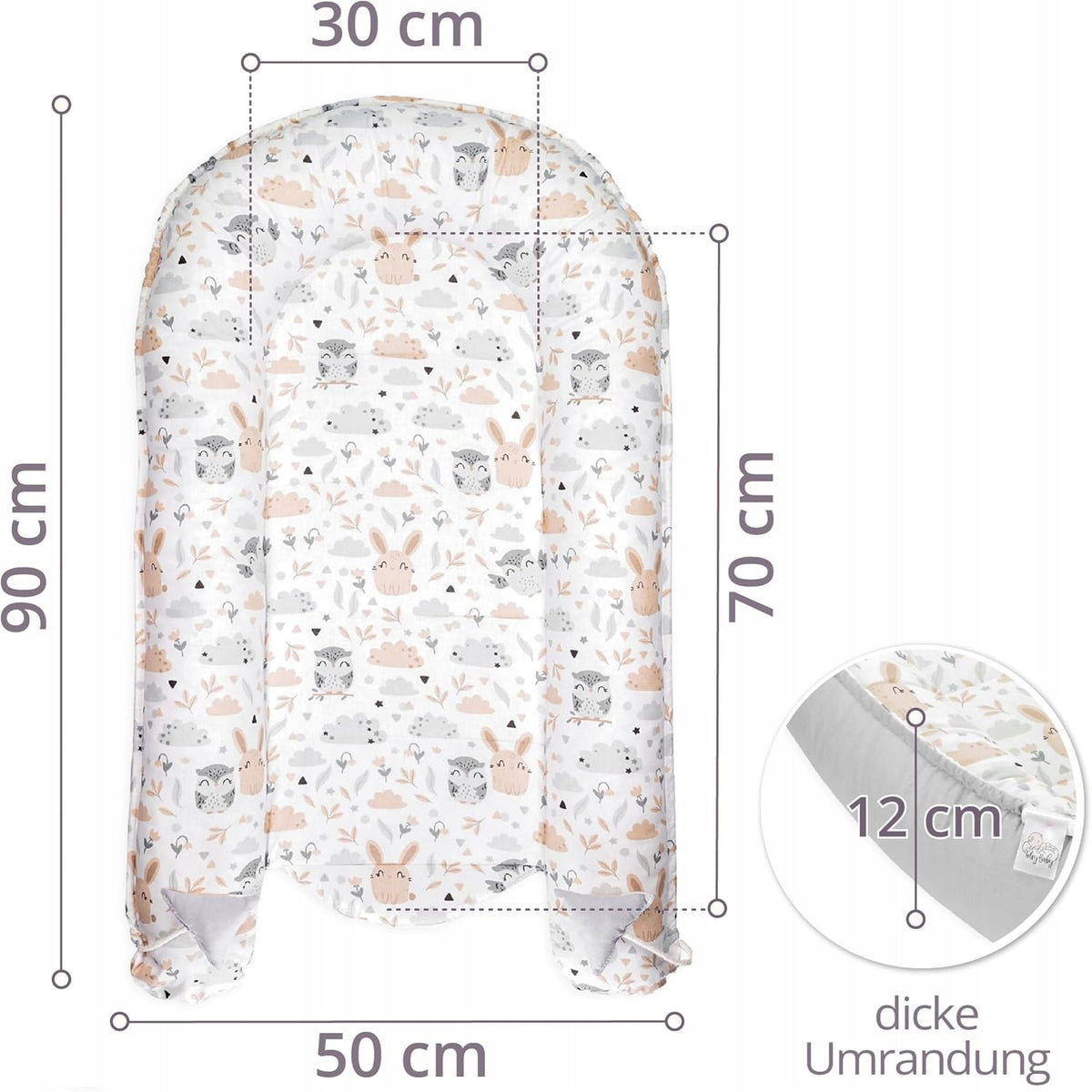 TOTSY BABY Babykokon Nestchen 90 x 50