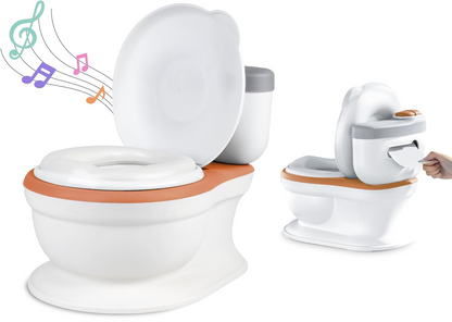 SUPERBE BEBE pot avec compartiment pour papier toilette + SON