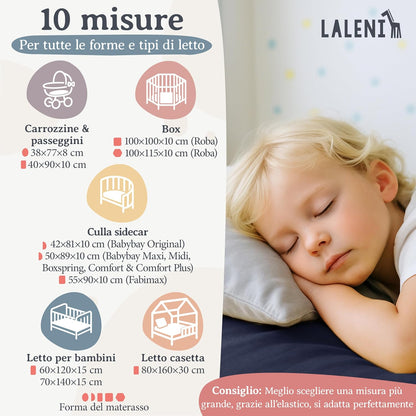 LALENI cearșaf cu elastic pentru țarcuri 100x115 cm