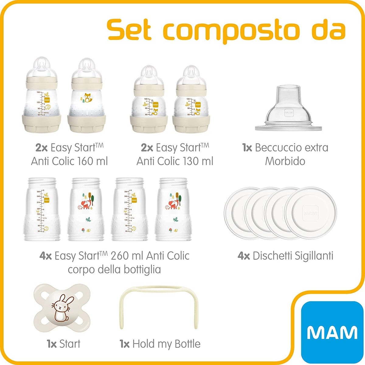 MAM zestaw startowy Easy Start Anti-Colic XXL 11 elementów