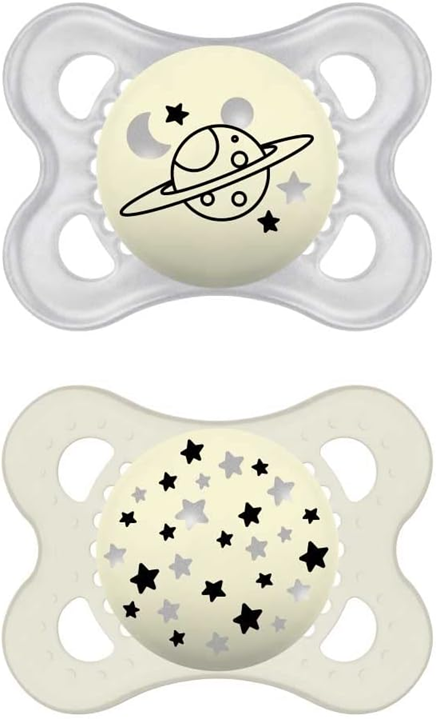 MAM ORIGINAL NIGHT suzetă x2 2-6m fosforescent