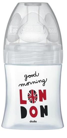 DODIE Sensation+ LONDON üveg cumisüveg 150 ml 0–6 hónap cumi 1 lassú folyás