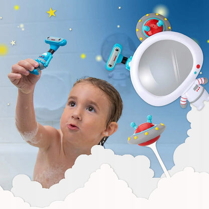 NUBY oglindă cu ventuză + 2 jucării pentru baie