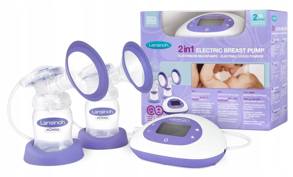LANSINOH 2 in 1 dual-phase electric breast pump