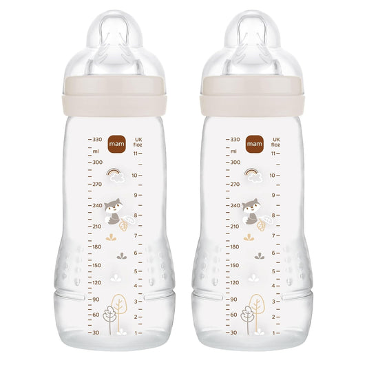 MAM Easy Active cumisüvegkészlet 2×330 ml, 4 hónapos kortól, 2-es méretű cumifejjel, LIS