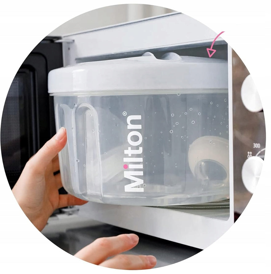 MILTON Combi sterilizator cu microunde 2-6 minute și pentru apă rece 15 minute