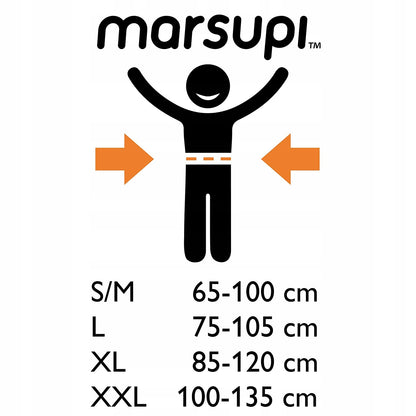 MARSUPI 2.0 portabebés ergonómico XL 3,5 - 15 kg para bebés