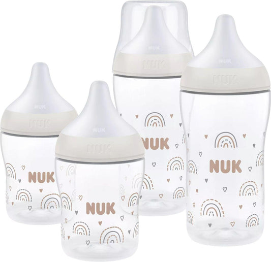 NUK Perfect Match Rainbow cumisüveg-kezdőszett, 150 / 260 ml, 3 hó+