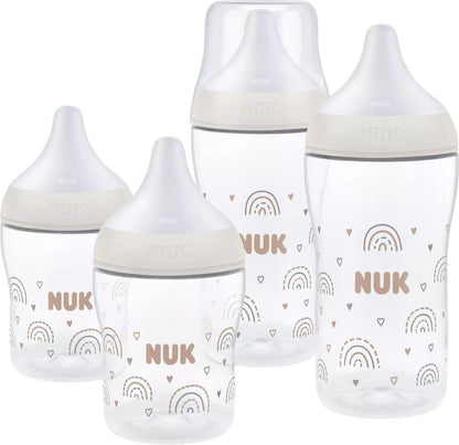 NUK Perfect Match Rainbow cumisüveg-kezdőszett, 150 / 260 ml, 3 hó+