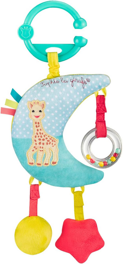 SOPHIE LA GIRAFE moon stroller, crib, car seat hanger