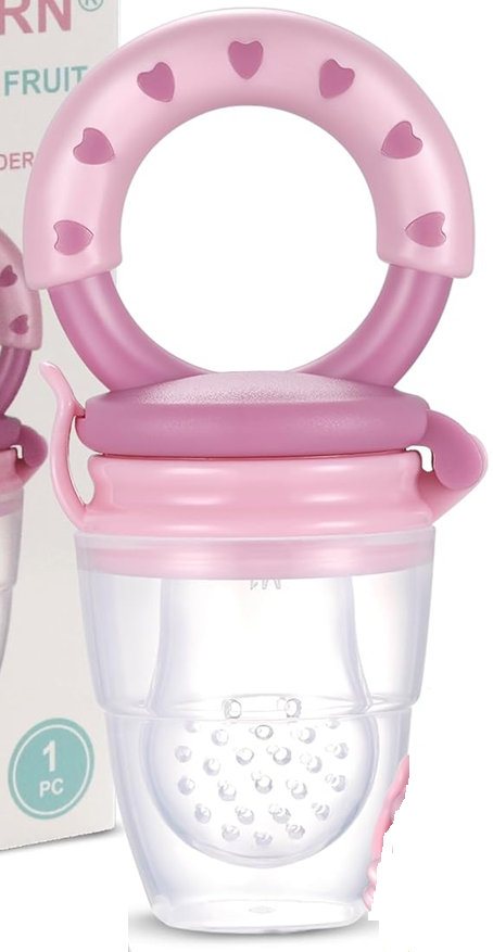 BEBI BORN gyümölcsadagoló rágóka babáknak 3–24 hónap 3 szívófej