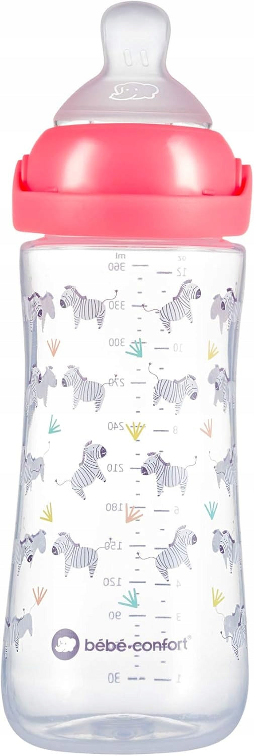 BEBE CONFORT Emotion Physio fľaša 6 m+ 360 ml ZEBRA