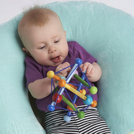 MANHATTAN TOY jouet éducatif en bois avec hochet, jouet de préhension, anneau de dentition