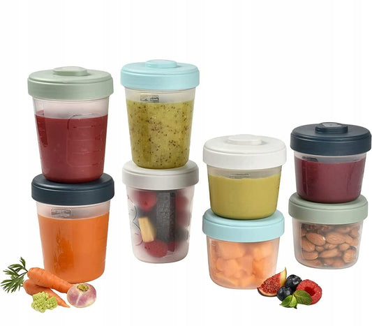 BEABA contenitori per alimenti 4 x 150ml 4 x 250ml