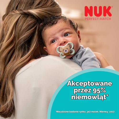 NUK Perfect Match Air nyugtató cumik 0-6 hónapos korig, 2 db