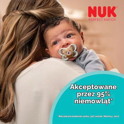 NUK Perfect Match Air nyugtató cumik 0-6 hónapos korig, 2 db