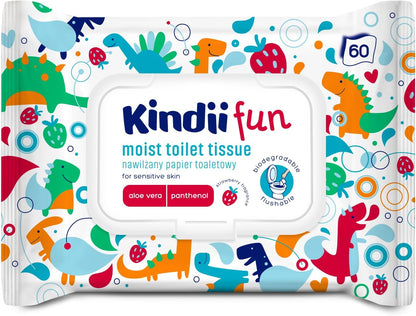 KINDII FUN moist toilet tissue x60