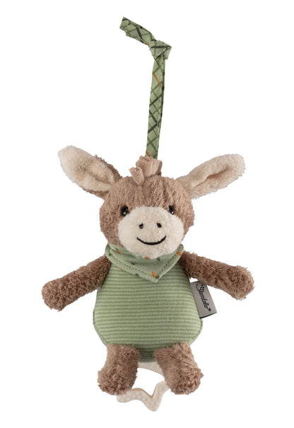 STERNTALER pendente com caixa de música "Canção do Silêncio" burrinho EMMILIUS 17 cm