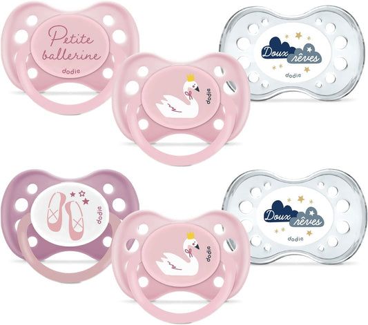 DODIE Essential szilikon cumi x6 6 hó+ DAY&NIGHT