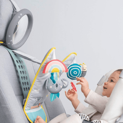 TAF TOYS koala lusterko centrum aktywności do auta, kolorowa zabawka dla dziecka 12 msc+