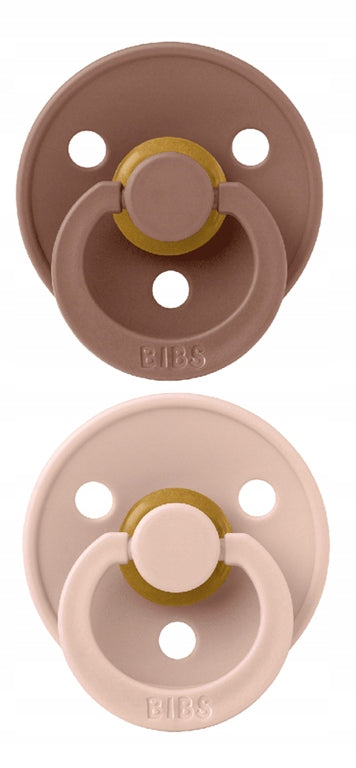 BIBS COLOUR nyugtató cumik 2 db kaucsuk 0-6 hó szimmetrikus