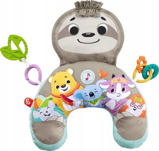 FISHER-PRICE podložka na hranie na brušku LEŇOCH vibrácie + hudba