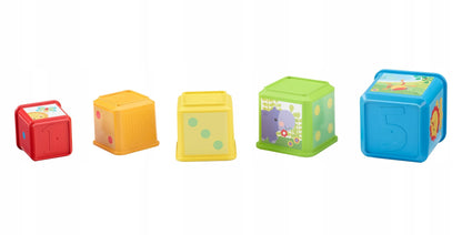 FISHER-PRICE piramidă de stivuire cu animale 5 piese 6m+