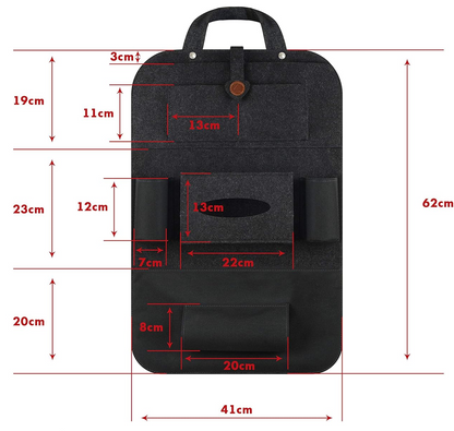ALECAT protecție organizator auto pentru scaun 41x62 cm