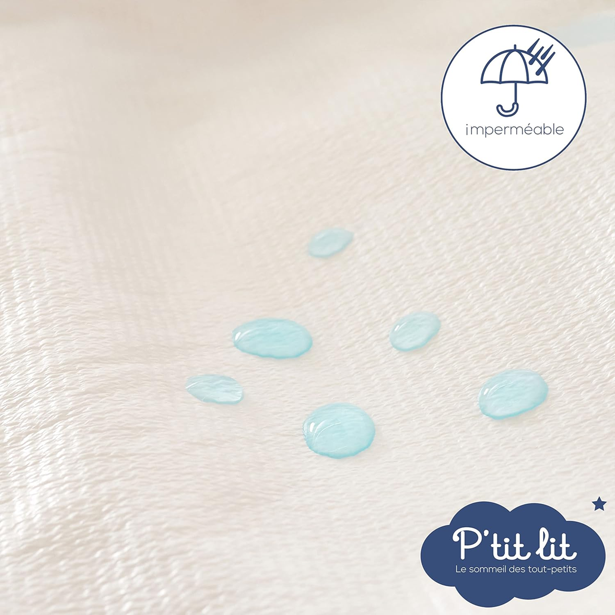 P'TIT LIT protège-matelas imperméable 70x140 anti-acariens