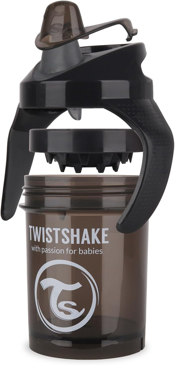 TWISTSHAKE Mini Cup netekoucí hrnek s náustkem a mixérem 230 ml 4 m+