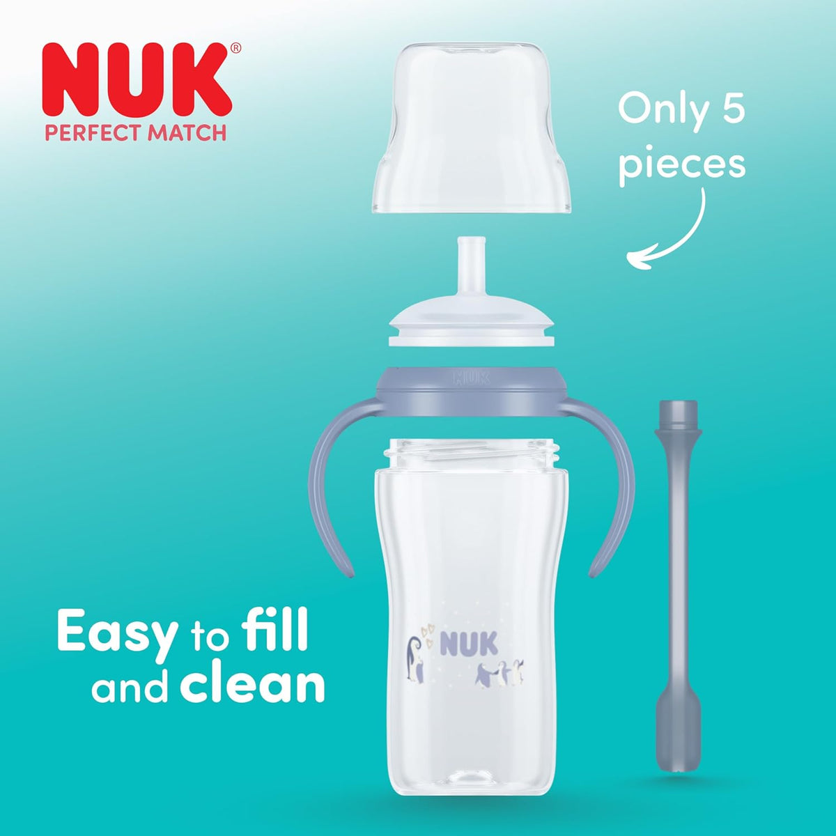 NUK Perfect Match straw cup 260 ml 8m+