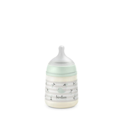 Suavinex Birdies SX Pro menta színű cumisüveg 150 ml, 0-6 hó