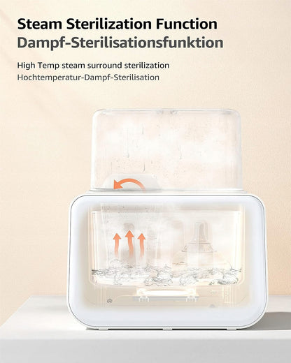 GROWNSYdouble electric steriliser and heaterwhitemains supplyBPA-freeused condition, visually almost perfect