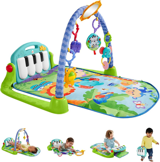 FISHER-PRICE tappetino educativo 3 in 1 KICK&PLAY Piano Gym