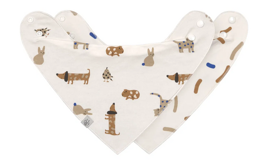 LASSIG babero bandana x2 0-24 meses
