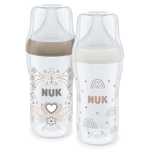 NUK Perfect Match butelka dla niemowląt 3m+ 260ml x2