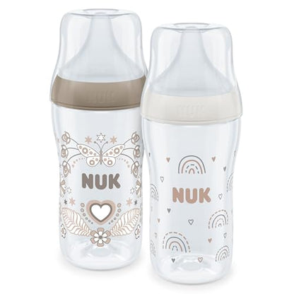 NUK Perfect Match butelka dla niemowląt 3m+ 260ml x2