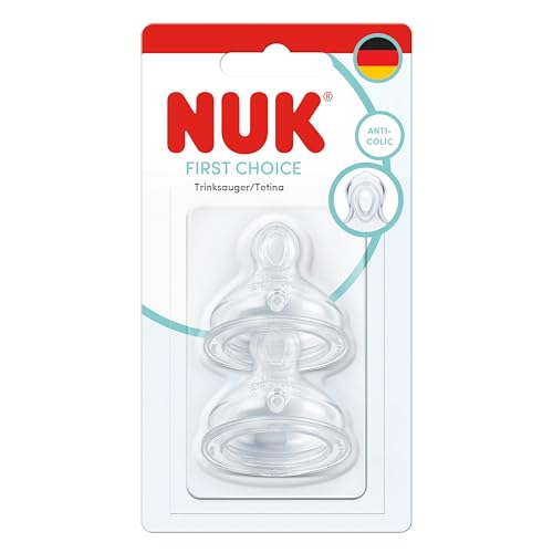 NUK First Choice cumisüveg-cumifejek 6 hónapos kortól, Flow Control, 2 darab
