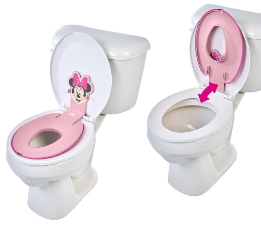 BRIGHT STARTS Flip & Sit toilet seat topper 18+ months, 23 kg, DISNEY MINNIE