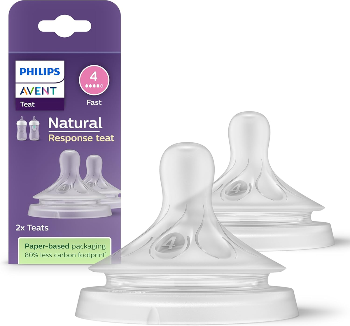 PHILIPS AVENT Natural RESPONSE cumisüvegcumik 3 hónapos kortól, 2 db