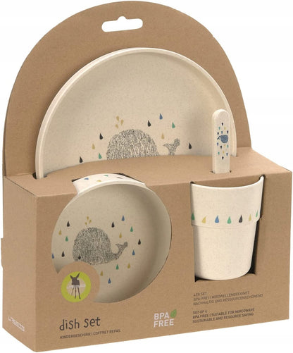 LÄSSIG melaminmentes étkészlet Little Whale