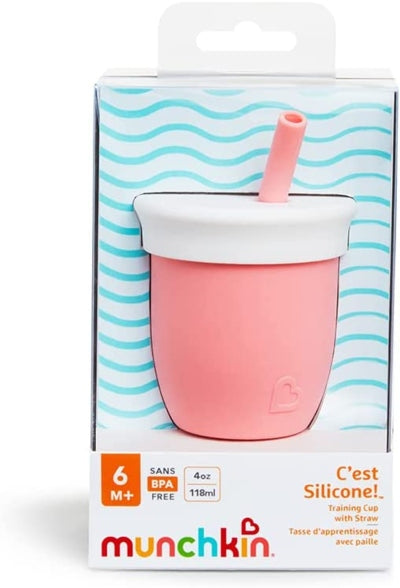 MUNCHKIN C'est Silicone! kubek ze słomką 6msc+ 120ml